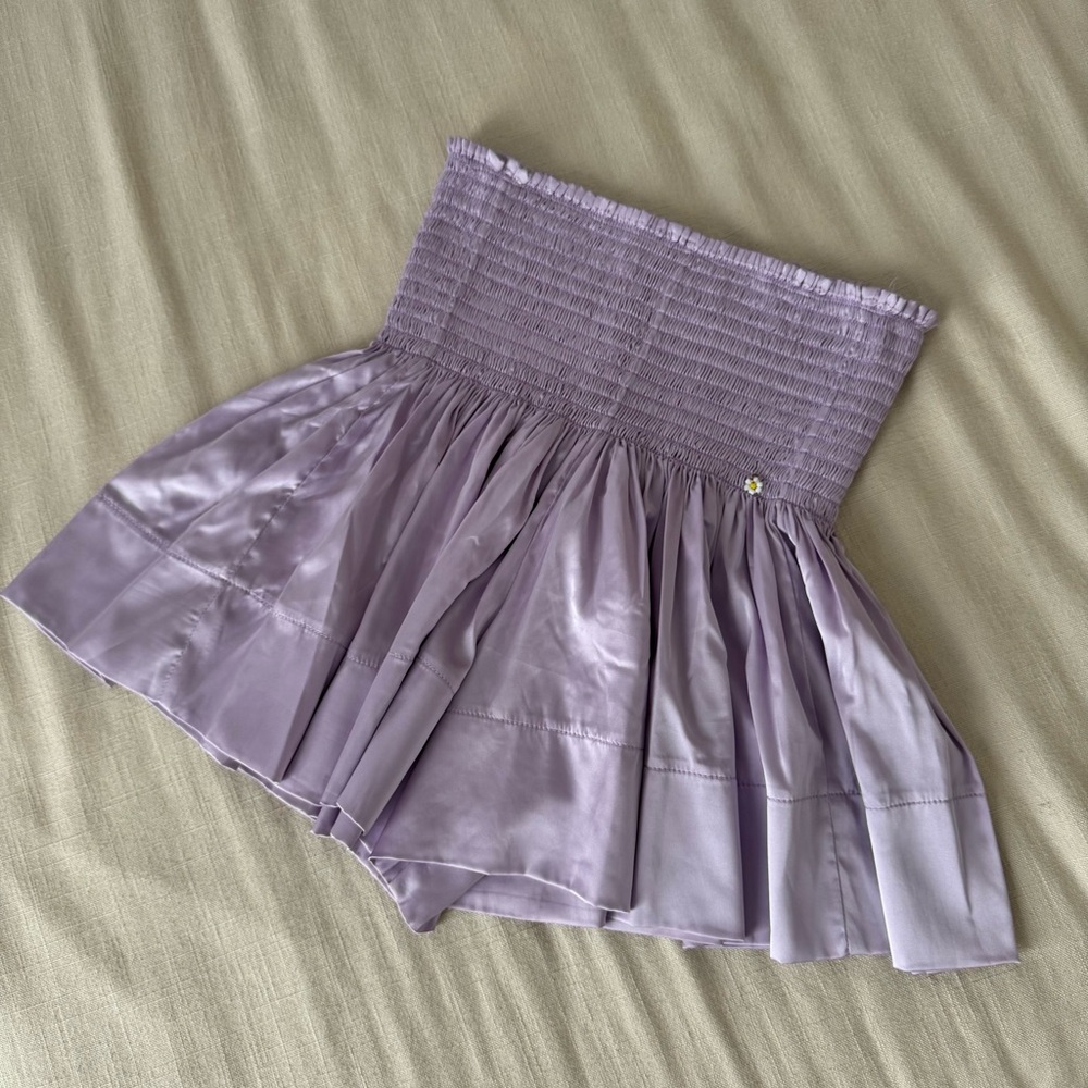 NATURAL LIFE Lavender Smocked Women's Skort
